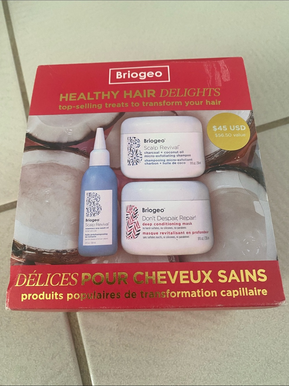 NIB Briogeo Healthy Hair Delights gift set
